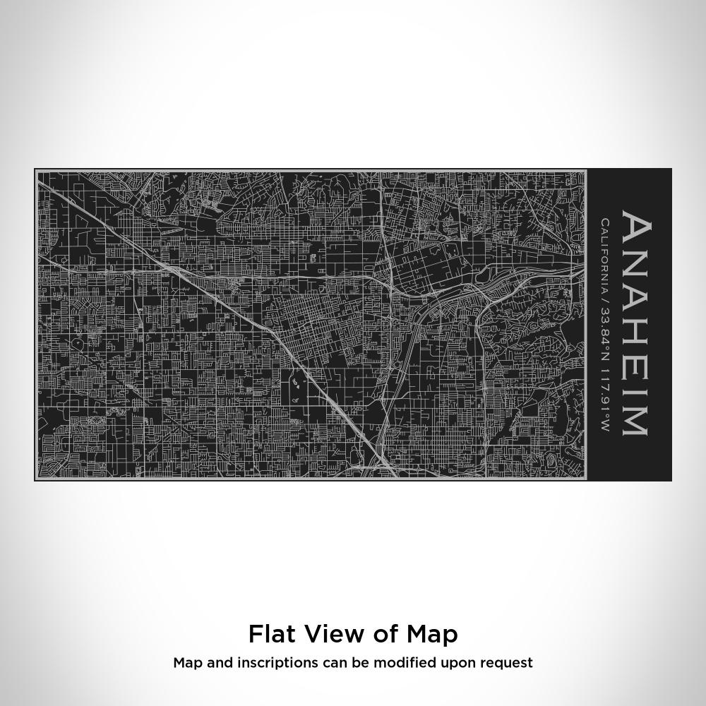 Anaheim California Map Bottle – Custom Engraved 17oz Matte Black Insulated Stainless Steel Bottle