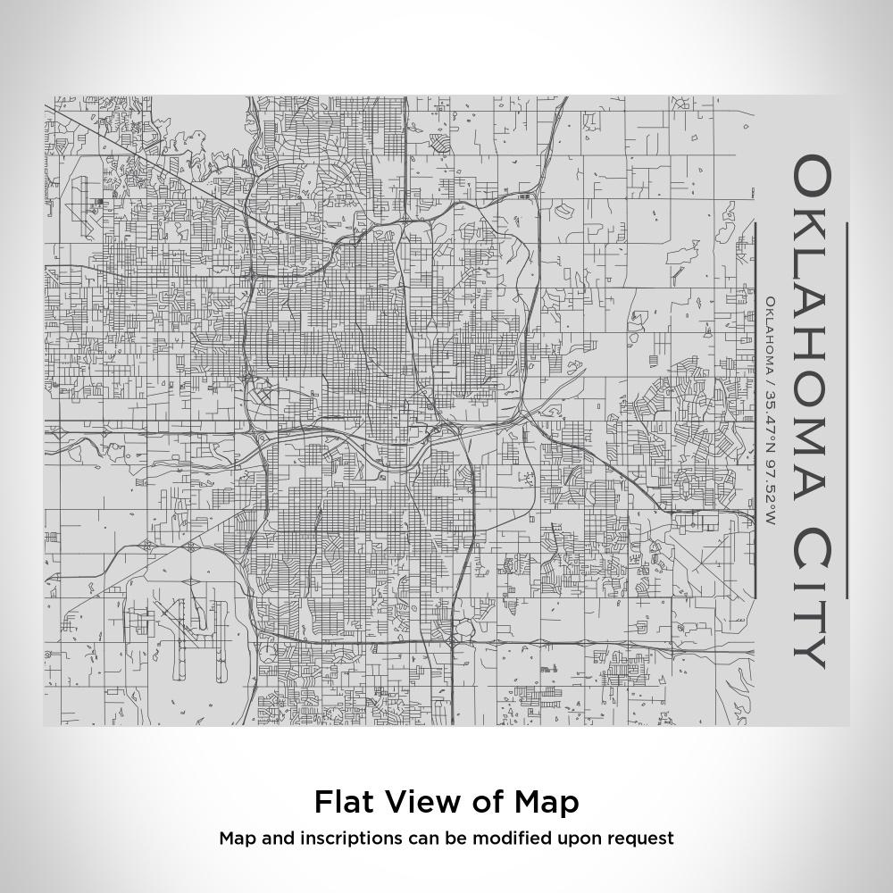 Oklahoma City Oklahoma Map Water Bottle – Custom Engraved 20oz Insulated Stainless Steel Bottle with Bamboo Lid