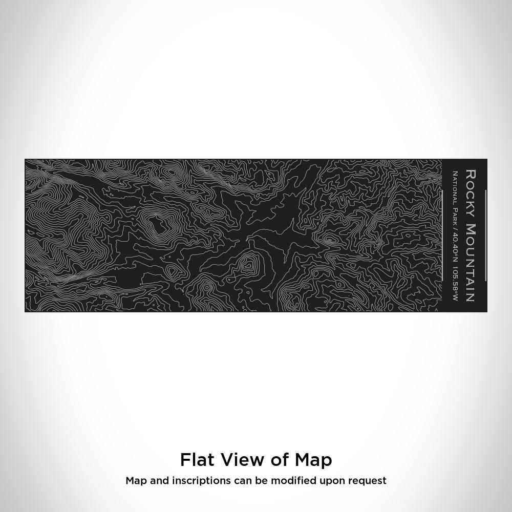 Rocky Mountain National Park Map Cup – Custom Engraved 10oz Matte Black Insulated Stainless Steel Cup