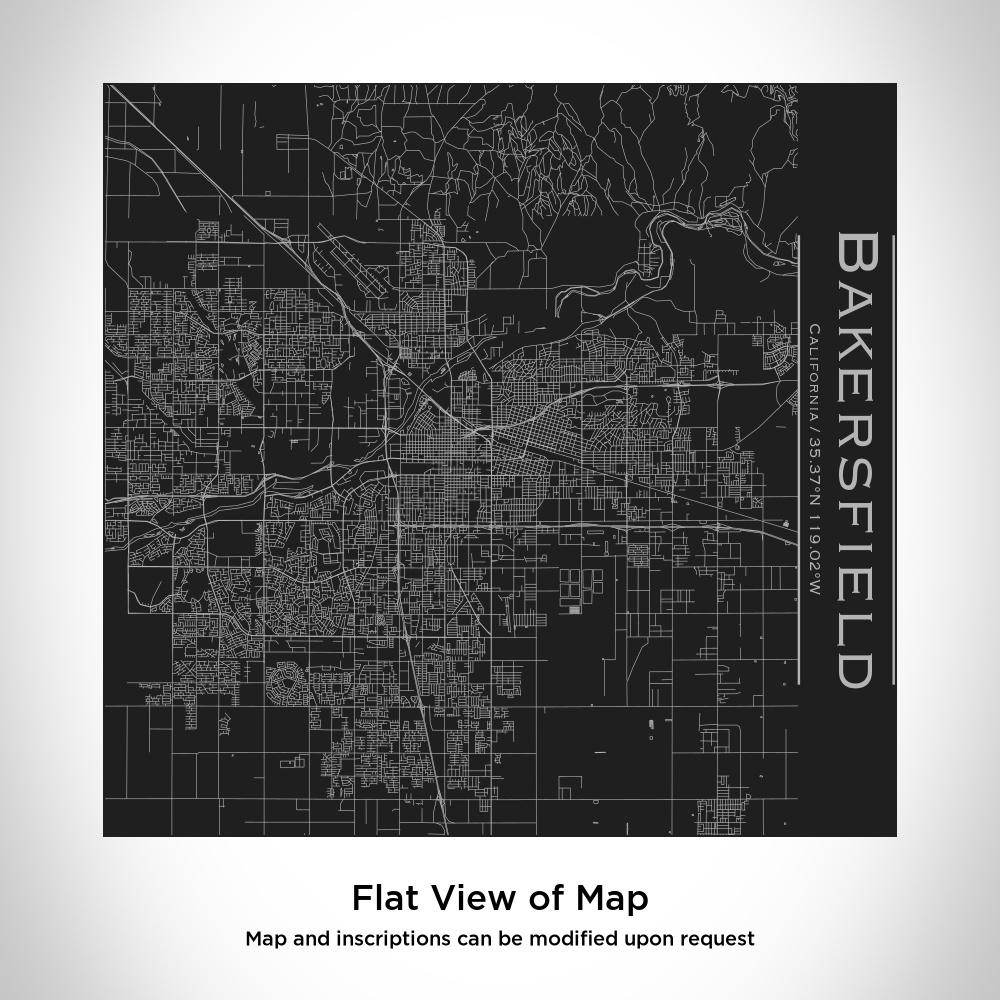 Bakersfield California Map Tumbler – Custom Engraved 17oz Matte Black Insulated Stainless Steel Coffee Cup