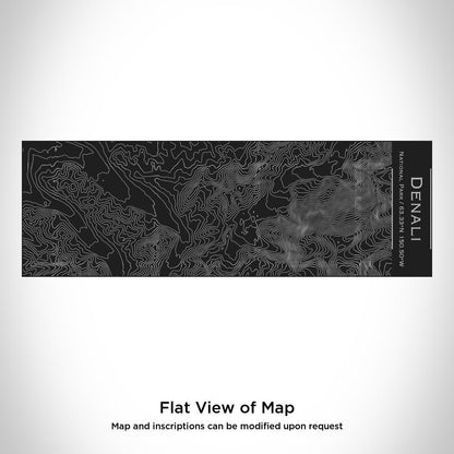 Denali National Park Alaska Map Cup – Custom Engraved 10oz Matte Black Insulated Stainless Steel Cup