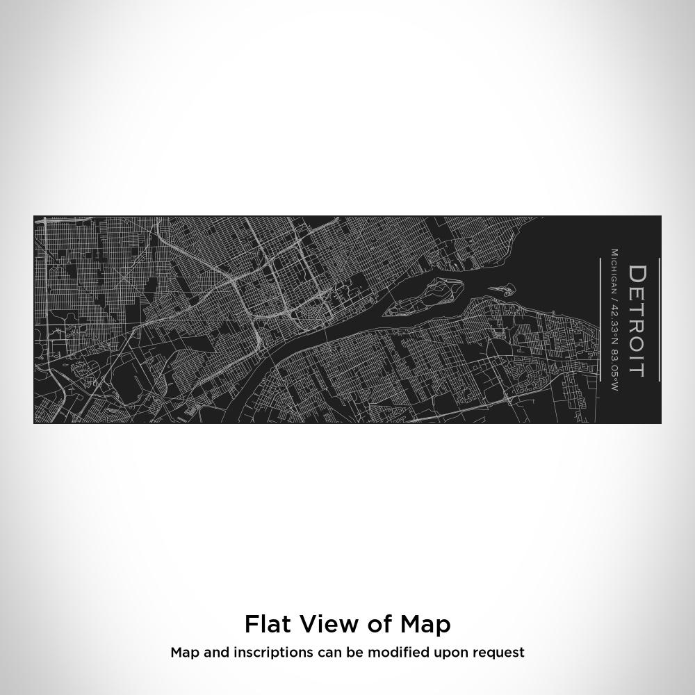 Detroit Michigan Map Insulated Cup – Custom Engraved 10oz Matte Black Stainless Steel Mug