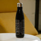 Jacksonville Florida Map Bottle – Custom Engraved 17oz Matte Black Insulated Stainless Steel Water Bottle