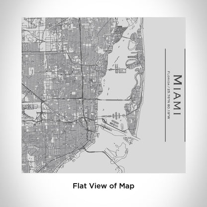 Miami Florida Map Tumbler, 17 oz Insulated Stainless Steel Coffee Cup, Custom Engraved Travel Tumbler