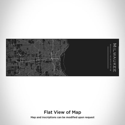 Milwaukee Wisconsin Map Cup – Custom Engraved 10oz Matte Black Insulated Stainless Steel Cup