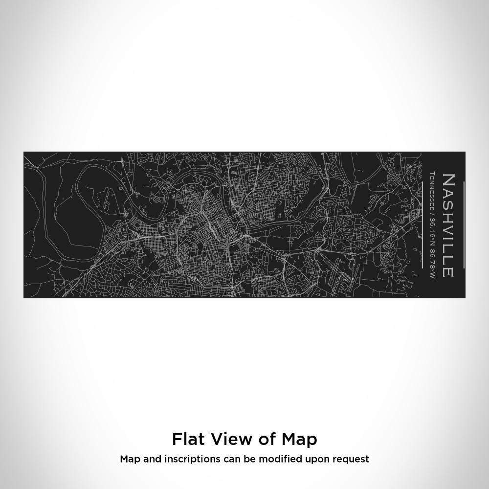 Nashville Tennessee Map Insulated Cup – Custom Engraved 10oz Matte Black Stainless Steel Cup with Personalised Coordinates