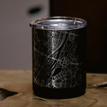 St. Louis Missouri Map Cup – Custom Engraved 10oz Matte Black Insulated Stainless Steel Cup