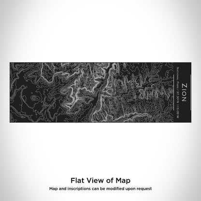 Zion National Park Utah Map Cup – Custom Engraved 10oz Matte Black Insulated Stainless Steel Cup
