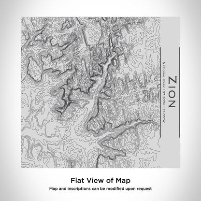 Zion National Park Utah Map Tumbler – Custom Engraved 17oz Insulated Stainless Steel Coffee Cup